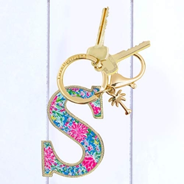 Lilly Pulitzer ‘S’ Initial Keychain - Stylish Bag Charm
