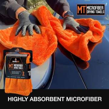 Suds Lab Premium Microfiber Detailing Towels: Ultra-Soft, Lint-Free Cleaning Cloths for Car, Home, a...