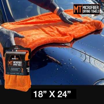Premium Microfiber Detailing Towels for Cleaning and Polishing