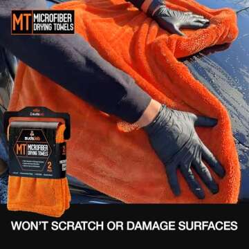 Premium Microfiber Detailing Towels for Cleaning and Polishing