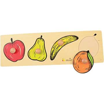 Constructive Playthings CP-903 Knobbed Fruit Puzzle