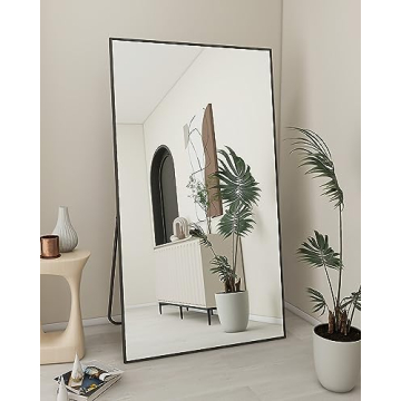 Koonmi 71x31 Floor Mirror with Stand for All Rooms