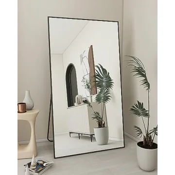 Koonmi 71x31 Floor Mirror with Stand for All Rooms