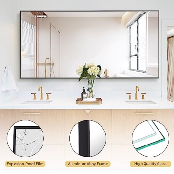 Koonmi 71x31 Floor Mirror with Stand for All Rooms