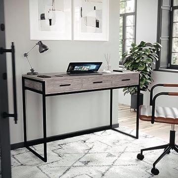 Martha Stewart Ollie Home Office Desk with Drawers