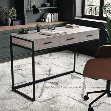 Martha Stewart Ollie Home Office Desk with Drawers