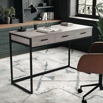 Martha Stewart Ollie Home Office Desk with Drawers