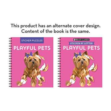 Brain Games - Sticker by Letter: Playful Pets Activity Book