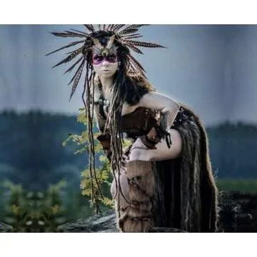 Joukavor Viking Fluffy Leg Warmers for Costume and Cosplay