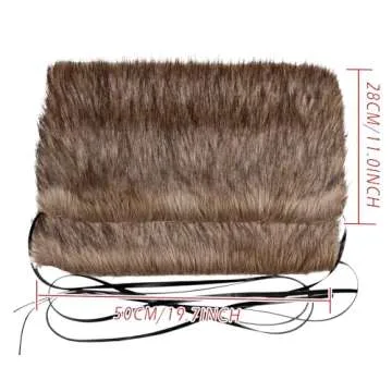 Joukavor Viking Fluffy Leg Warmers for Costume and Cosplay