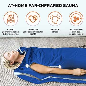 LifePro BioRemedy Infrared Sauna Blanket - Portable Far Infrared Home Sauna for Detox, Tension and R...