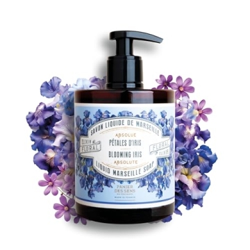 Panier des Sens Blooming Iris Hand Soap - Luxurious French Marseille Cleanser - 96% Natural Ingredie...