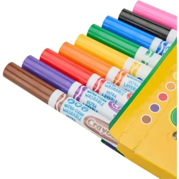 Crayola Washable Markers - Bright Colors for Creative Kids