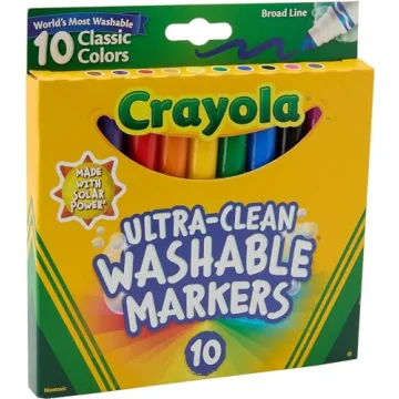 Crayola Washable Markers - Bright Colors for Creative Kids