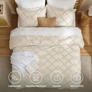 Stylish Bedsure Boho Comforter Set for All Seasons