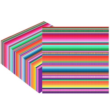 Peony Man 100 Pack Mexican Fiesta Cocktail Napkins – Vibrant & Disposable for Cinco De Mayo and Ce...