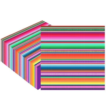 Peony Man 100 Pack Mexican Fiesta Cocktail Napkins – Vibrant & Disposable for Cinco De Mayo and Ce...