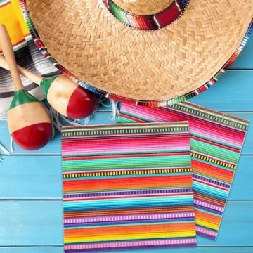 100 Pack Mexican Fiesta Cocktail Napkins for Parties