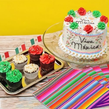 100 Pack Mexican Fiesta Cocktail Napkins for Parties