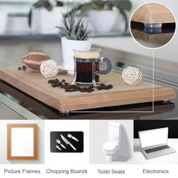 Pack of 100 Clear Adhesive Cabinet Pads for Drawers