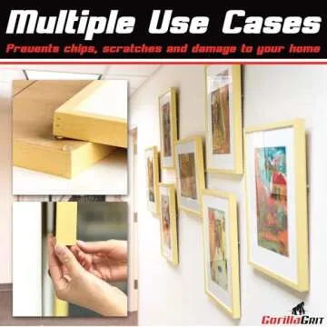 Pack of 100 Clear Adhesive Cabinet Pads for Drawers