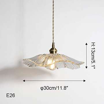 SKIVTGLAMP Dimmable Hanging Swag Pendant Lamp 15ft Plug-in