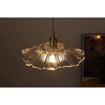 SKIVTGLAMP Dimmable Hanging Swag Pendant Lamp 15ft Plug-in