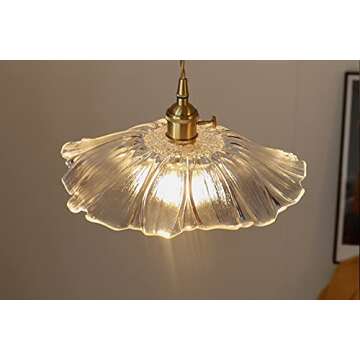 SKIVTGLAMP Dimmable Hanging Swag Pendant Lamp 15ft Plug-in