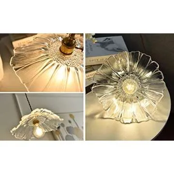 SKIVTGLAMP Dimmable Hanging Swag Pendant Lamp 15ft Plug-in