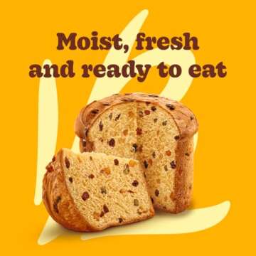 Bauducco Classic Panettone - Moist & Fresh Holiday Cake - Traditional Italian Recipe With Candied Fr...