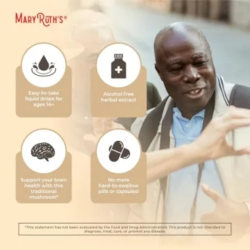 MaryRuth Organics Lion's Mane Mushroom Cognitive Support Supplement