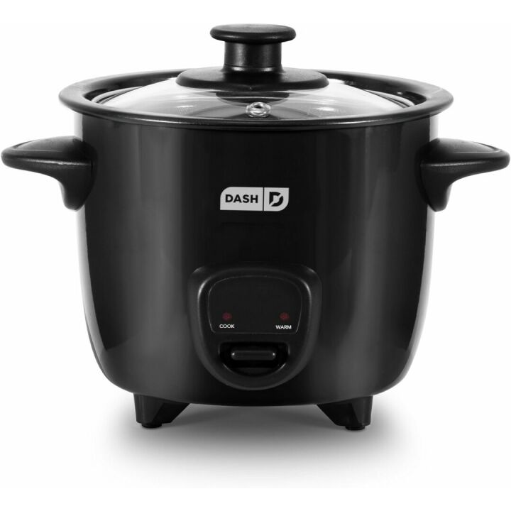 DASH Mini Rice Cooker & Steamer - Black, 1.5 Quart