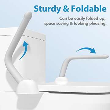 DAILYLIFE Toilet Safety Rail for Elderly and Seniors