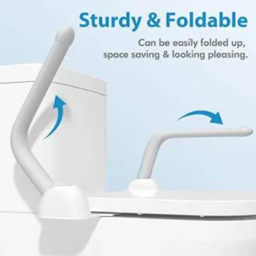 DAILYLIFE Toilet Safety Rail for Elderly and Seniors
