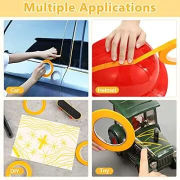 Epakh Masking Tape 4 Rolls for Precision Automotive DIY