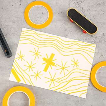 Epakh Masking Tape 4 Rolls for Precision Automotive DIY