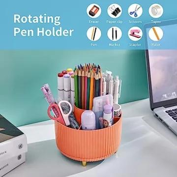 Marbrasse 360-Degree Rotating Organizer for Artistic Spaces