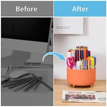 Marbrasse 360-Degree Rotating Organizer for Artistic Spaces