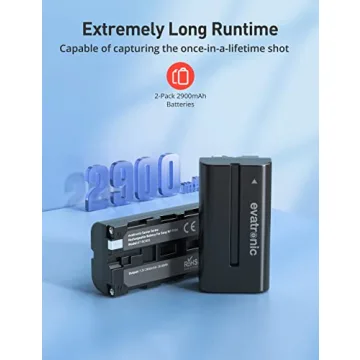 Evatronic NP-F550 Battery Charger Set for Sony Cameras