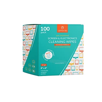 Screen & Electronic Cleaning Wipes | Pre-Moistened Individual Wrapped (100 Pack)