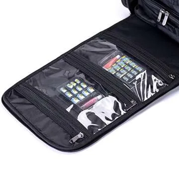 KIOTA Makeup Trolley, Slim Rolling Beauty Box, Soft Sided Cosmetic Case on Wheels, Carry-on Bag