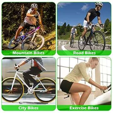 Zacro Bike Seat Cushion - Gel Padded Cover for Men Women Comfort, Extra Soft Exercise Bicycle Compatible with Peloton, Stationary or Cruiser Seats