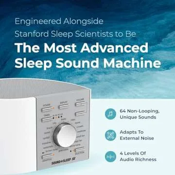 Adaptive Sound Technologies Sound + Sleep SE Noise Machine - White Noise Machine - Non-Looping Envir...