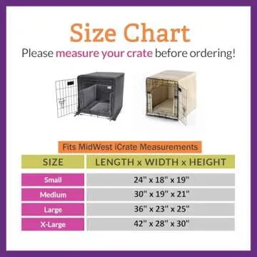 Pet Dreams 3-Piece Set Includes Dog Crate Cover, Dog Mat & Bumper Pad- Washable Kennel Bedding fits iCrate Dog Cages 24, 30, 36, 42 Inch (Khaki, Medium, 30")