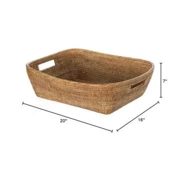 KOUBOO La Jolla Honey-Brown Storage Basket for Every Home