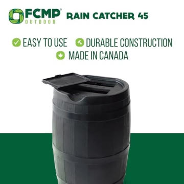 FCMP 45 Gallon Heavy Duty Eco-Friendly Rain Barrel