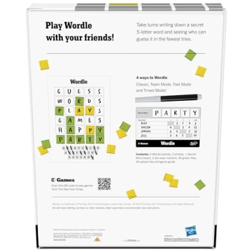 Wordle Party Game for 2-4 Players, Ages 14+, by Hasbro Gaming