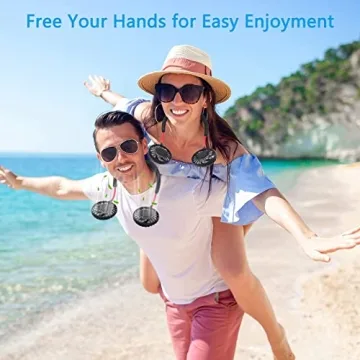SZ-JIAHAIYU Portable Neck Fan Hands-Free Cooling USB Rechargeable