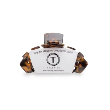 TELETIES - Large Hair Clip - Strong Grip, Bendable Teeth, Comfortable Curved Design - Ideal for Thic...