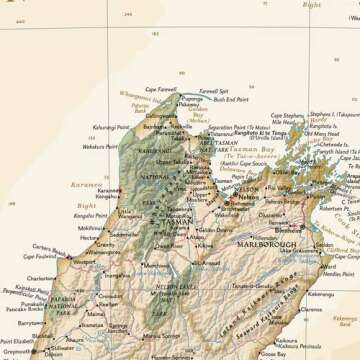 National Geographic New Zealand Wall Map - Executive (23.5 x 30.25 in)